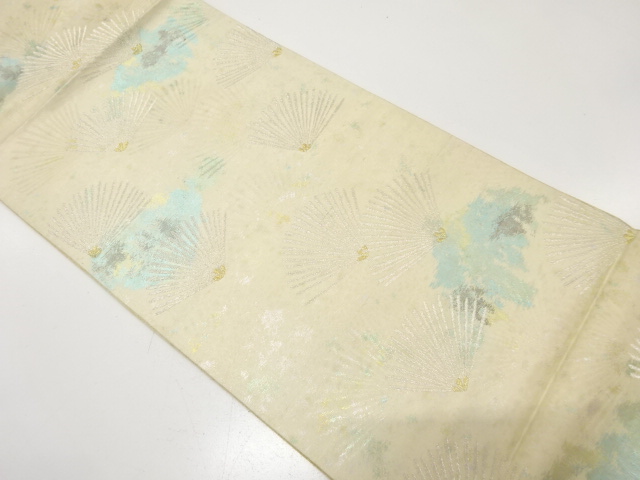 JAPANESE KIMONO / ANTIQUE FUKURO OBI / SILK / WOVEN PINE NEEDLE